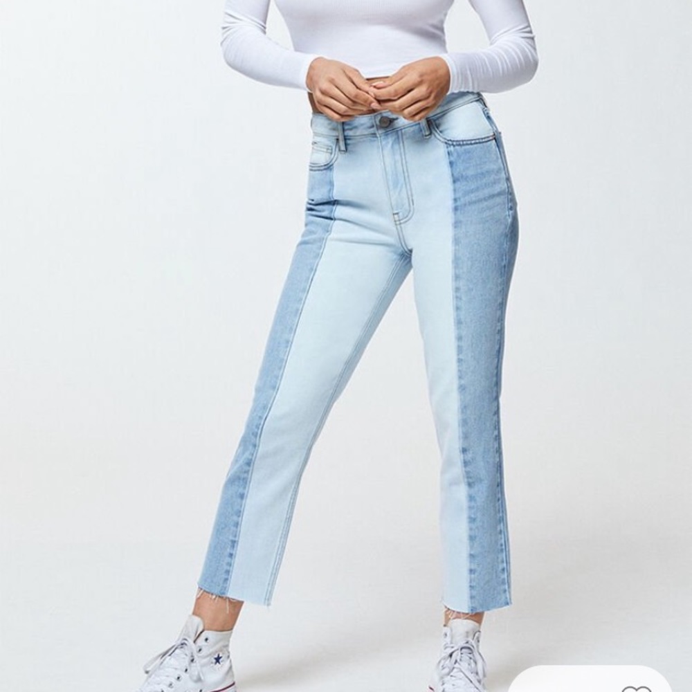 two toned jeans
